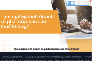 Tạm ngừng kinh doanh có phải nộp báo cáo thuế không?