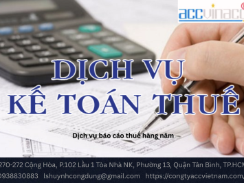 Dịch vụ báo cáo thuế hàng năm