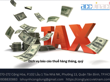 Dịch vụ báo cáo thuế hàng tháng, quý