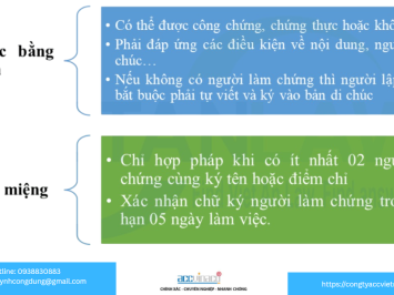 Điều kiện để di chúc có hiệu lực pháp luật